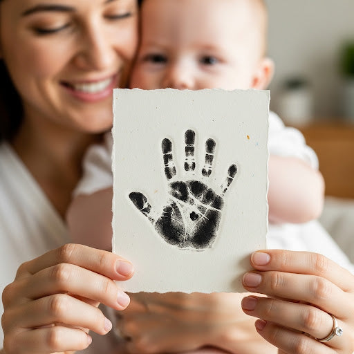Extra large 14.5cm x 9.5cm ALL AGES Hand/Footprint Inkpad Kit